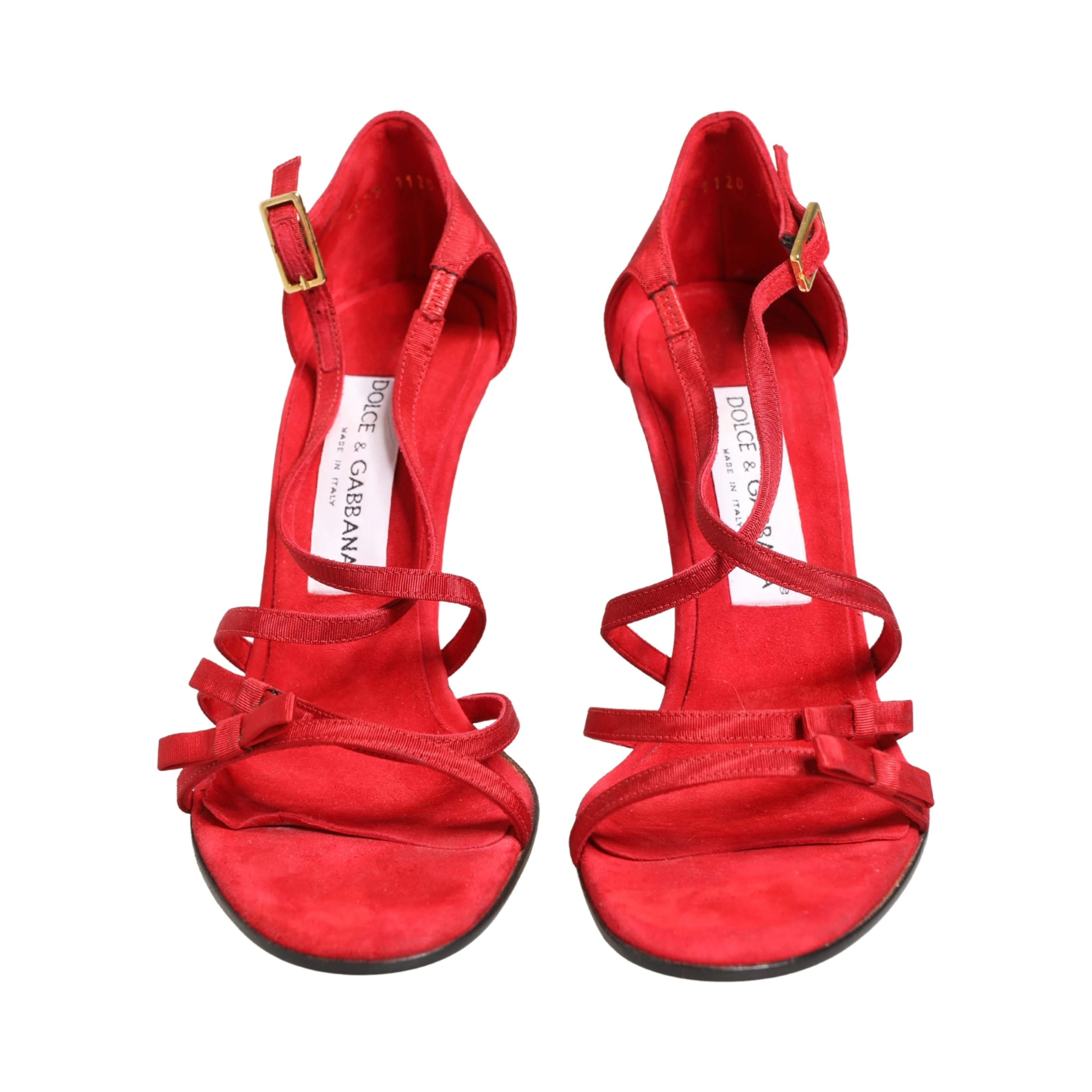Red Calf Suede Strappy Heels Sandals Shoes