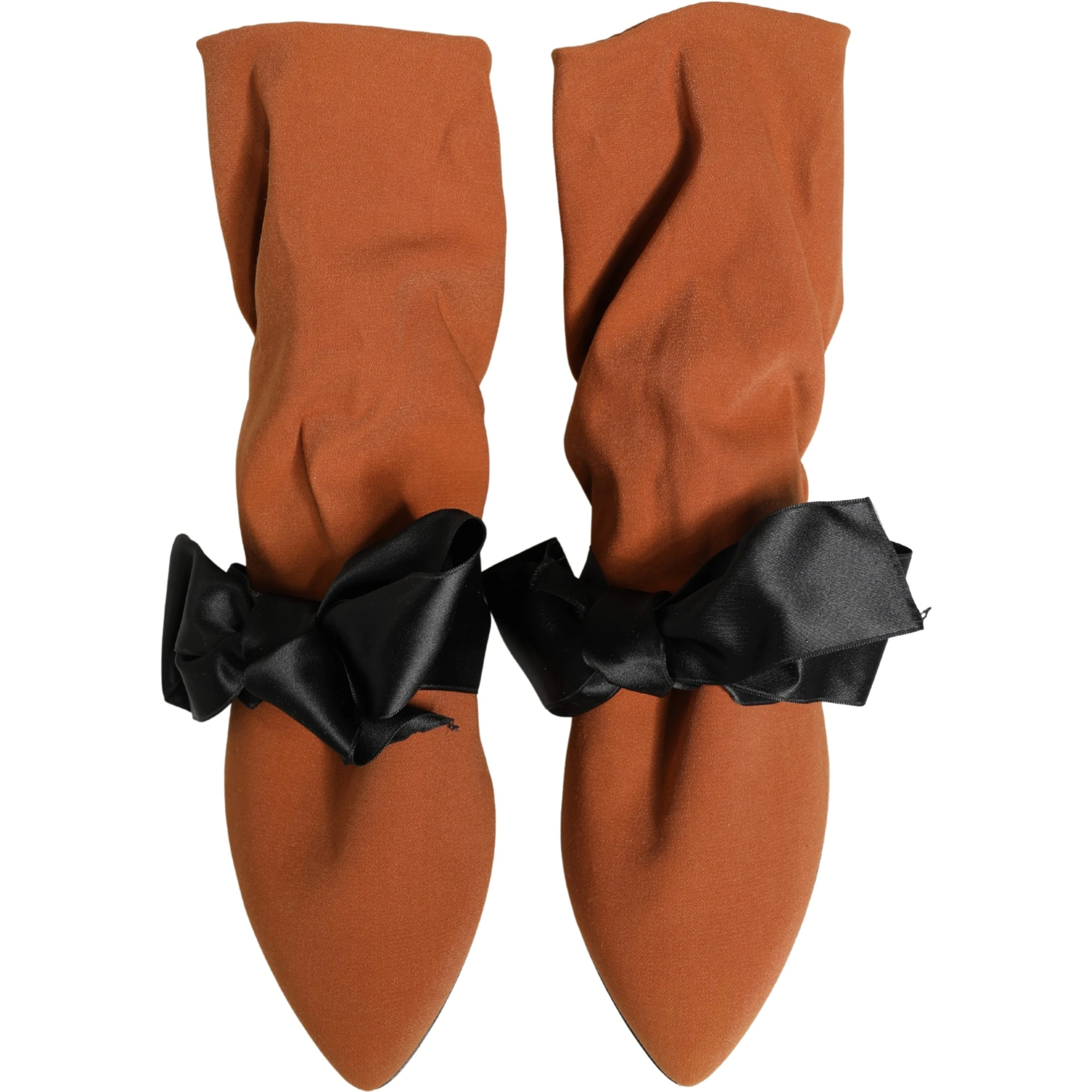 Brown Black Suede Boots Shoes