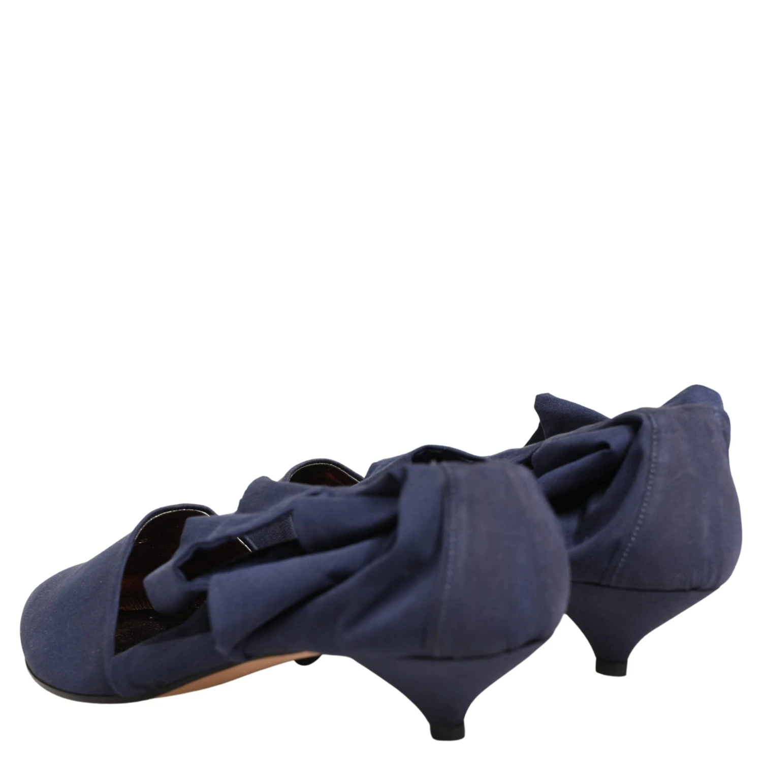 Blue Cotton Ankle Boots Shoes