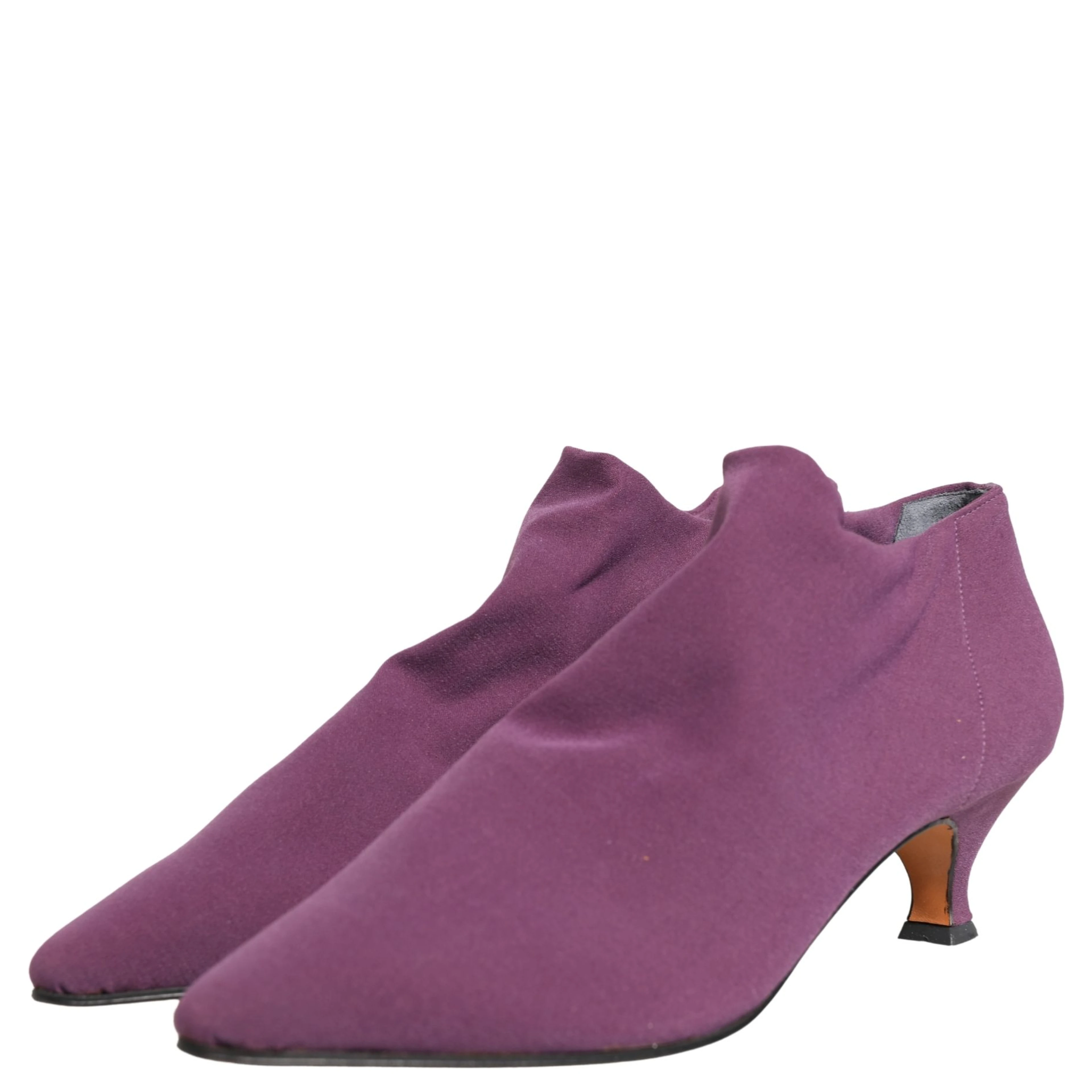 Shoes Purple Suede Ankle Boots Shoes