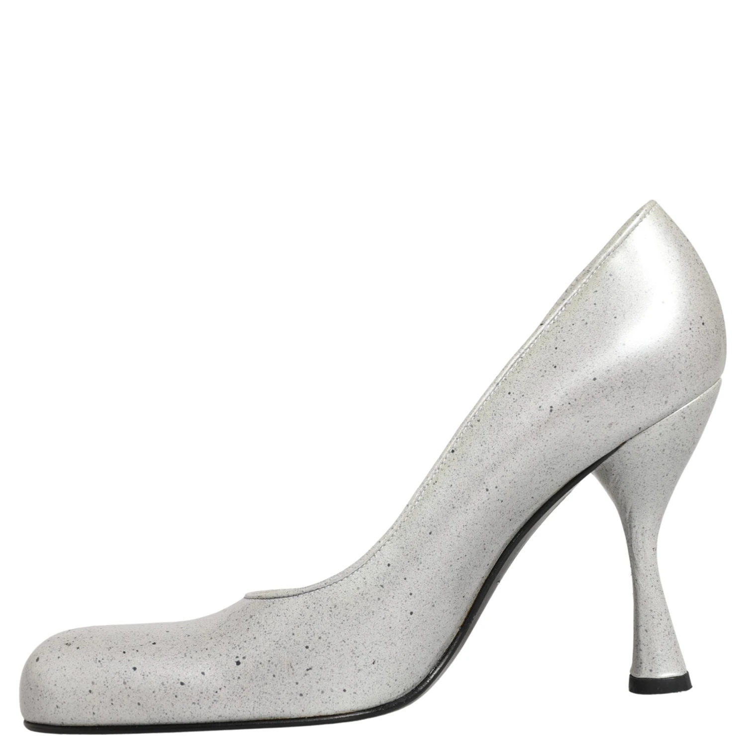 White Leather High Heels Women Pumps Shoes