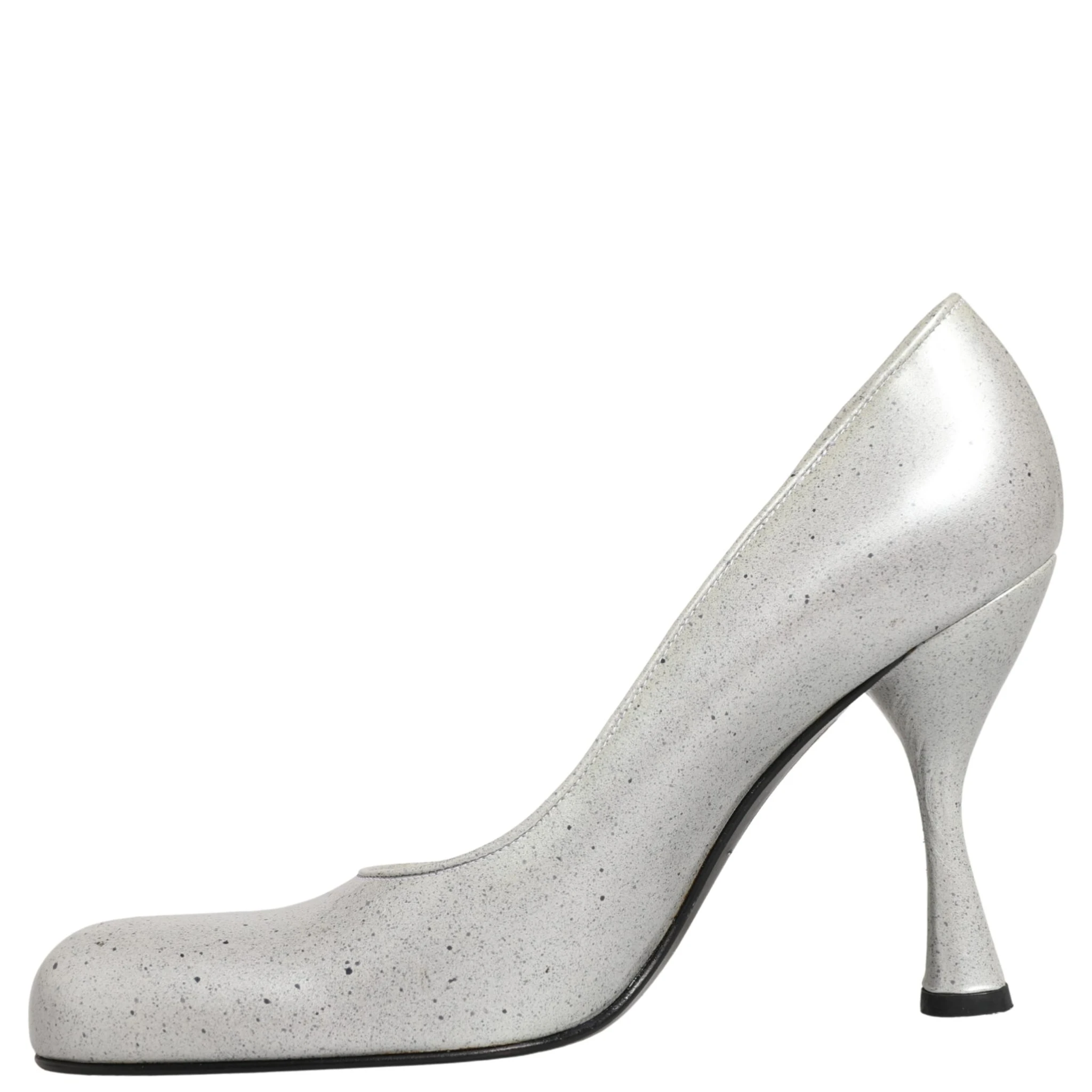 White Leather High Heels Women Pumps Shoes