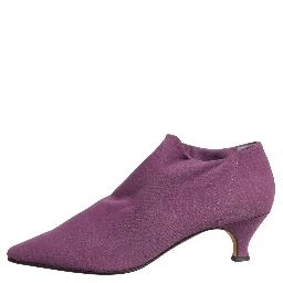 Shoes Purple Suede Ankle Boots Shoes