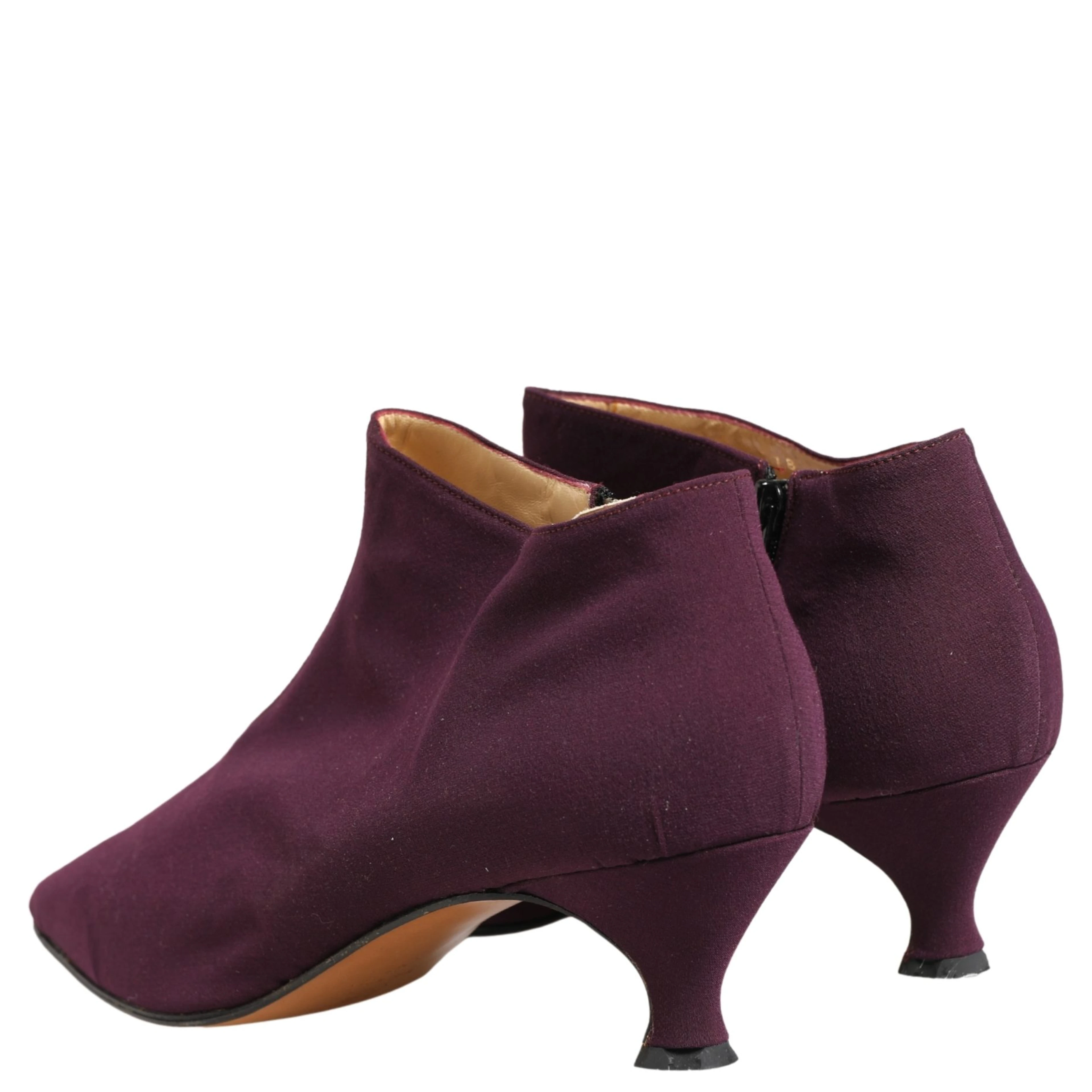 Purple Suede AnkleBoots Shoes