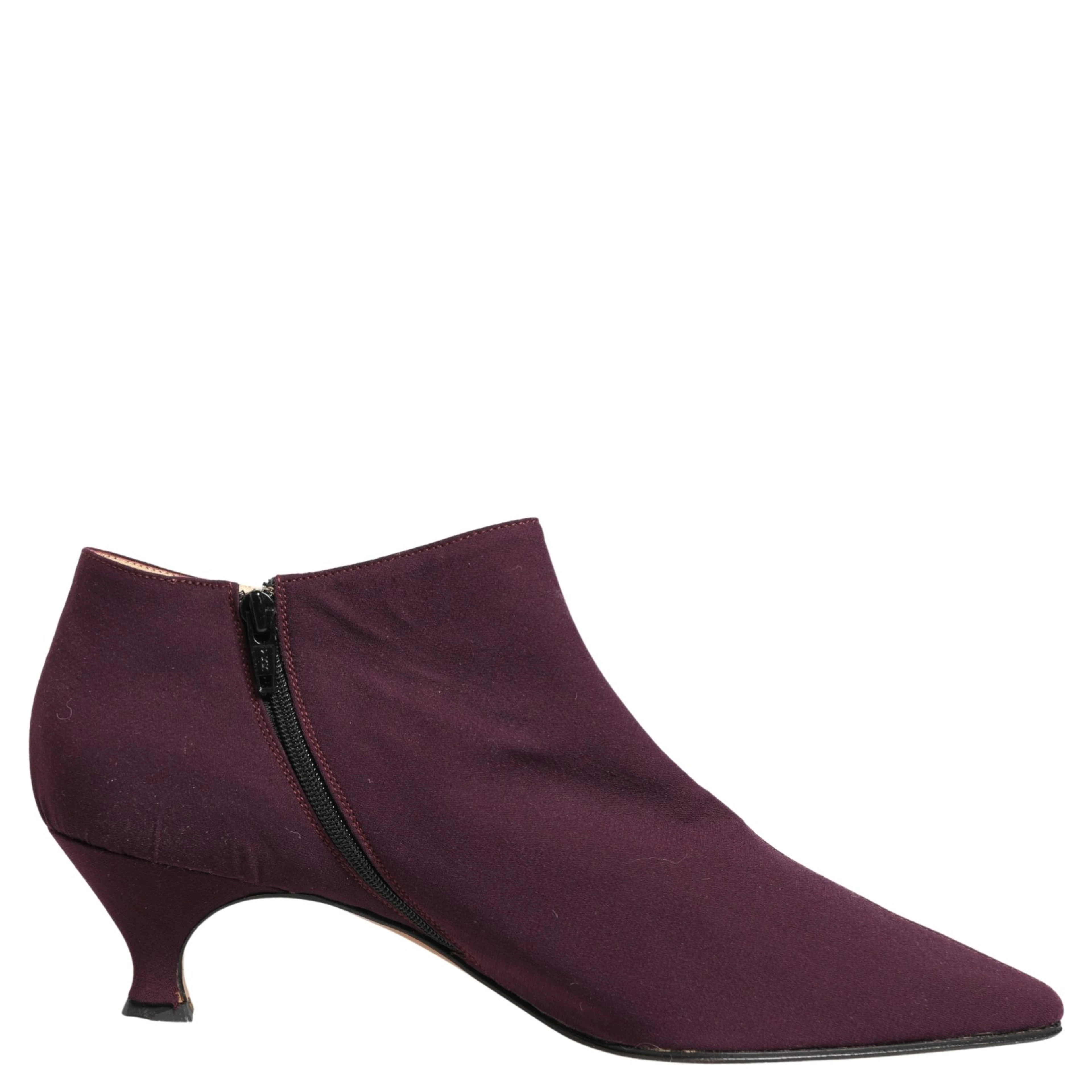 Purple Suede AnkleBoots Shoes