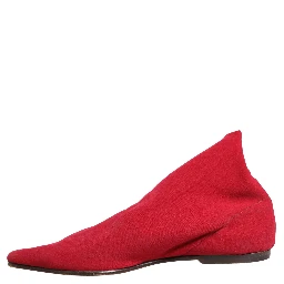 Red Suede Ankle Boots Shoes