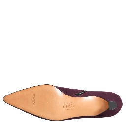Purple Suede AnkleBoots Shoes