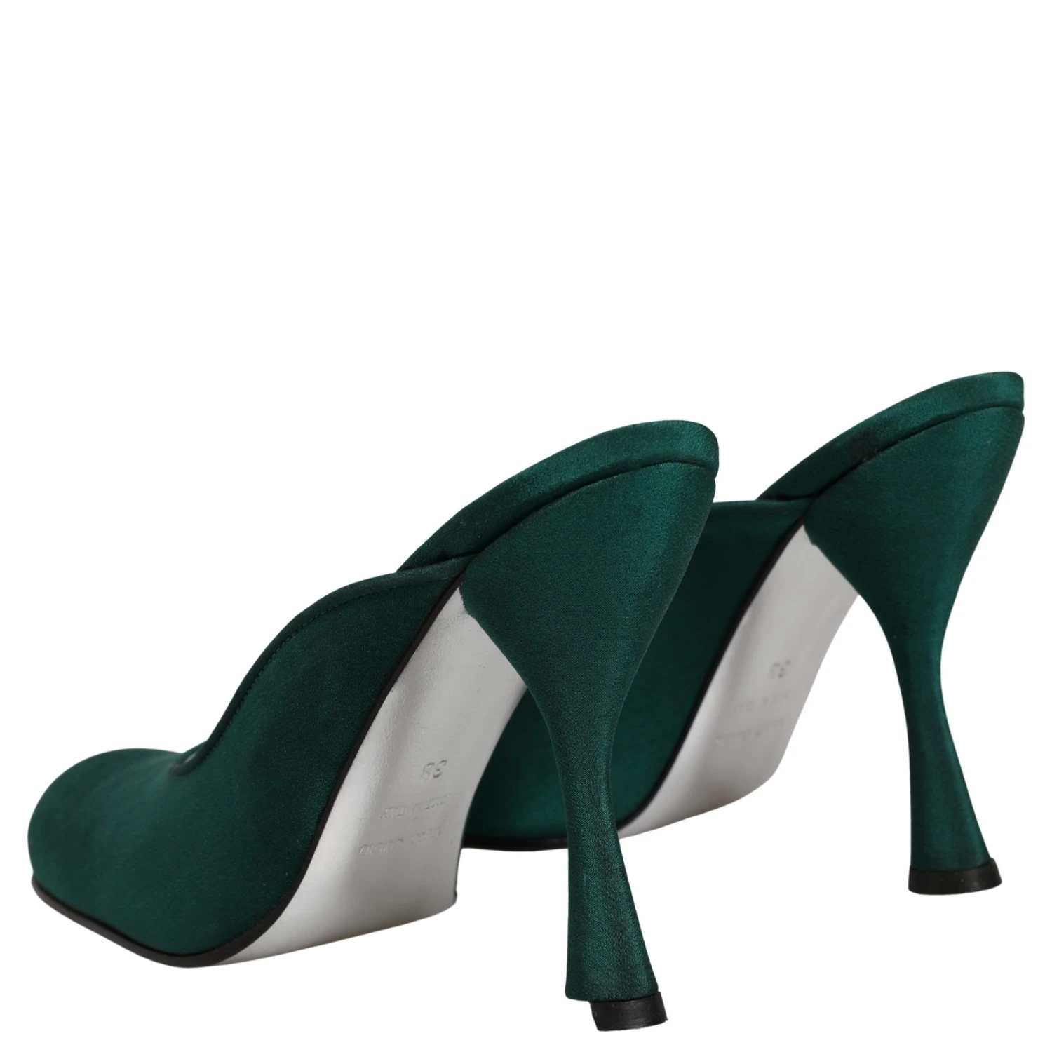 Green Suede Leather High Heel Pumps Shoes