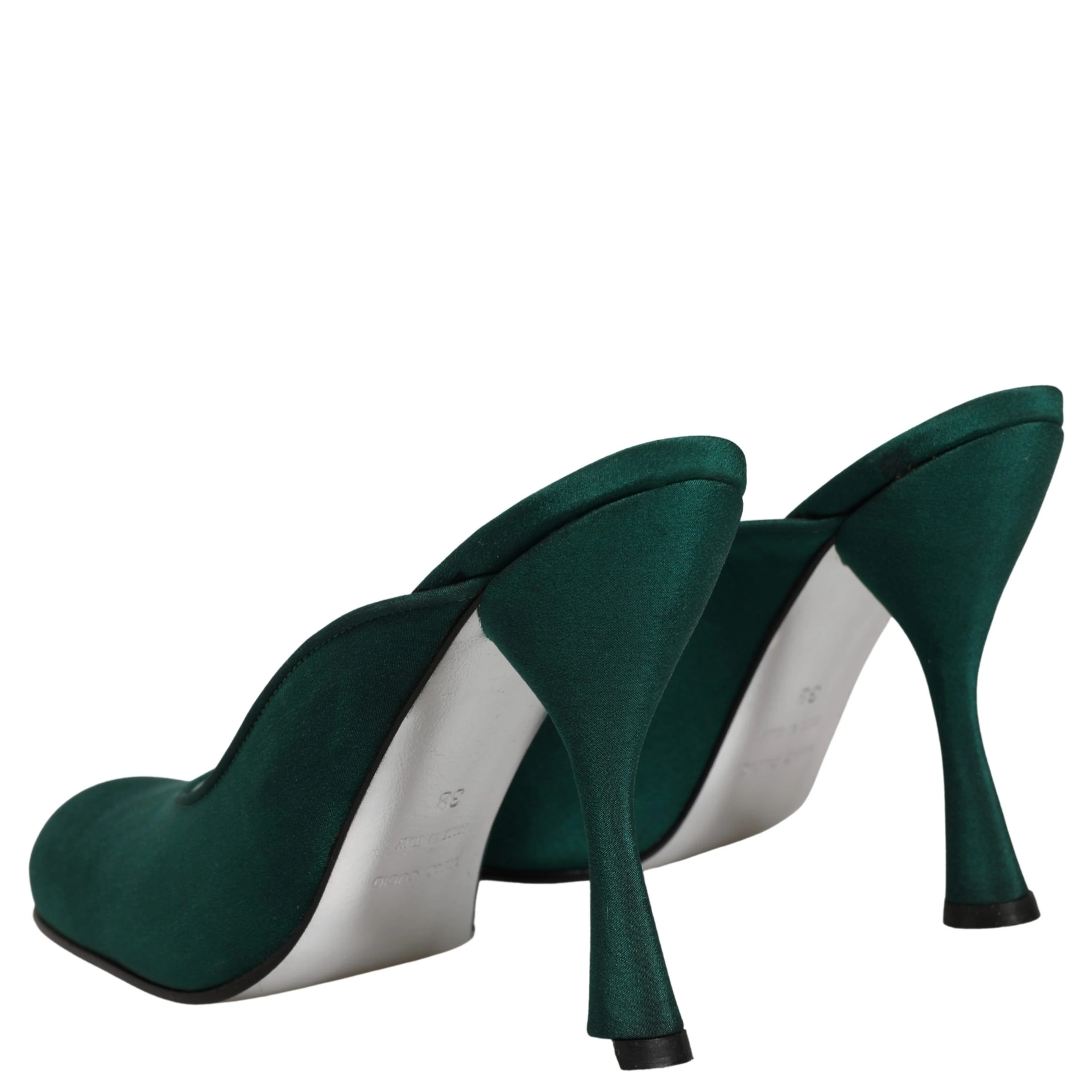 Green Suede Leather High Heel Pumps Shoes