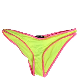 Yellow Pink Nylon Bottom Beachwear Bikini Underwear