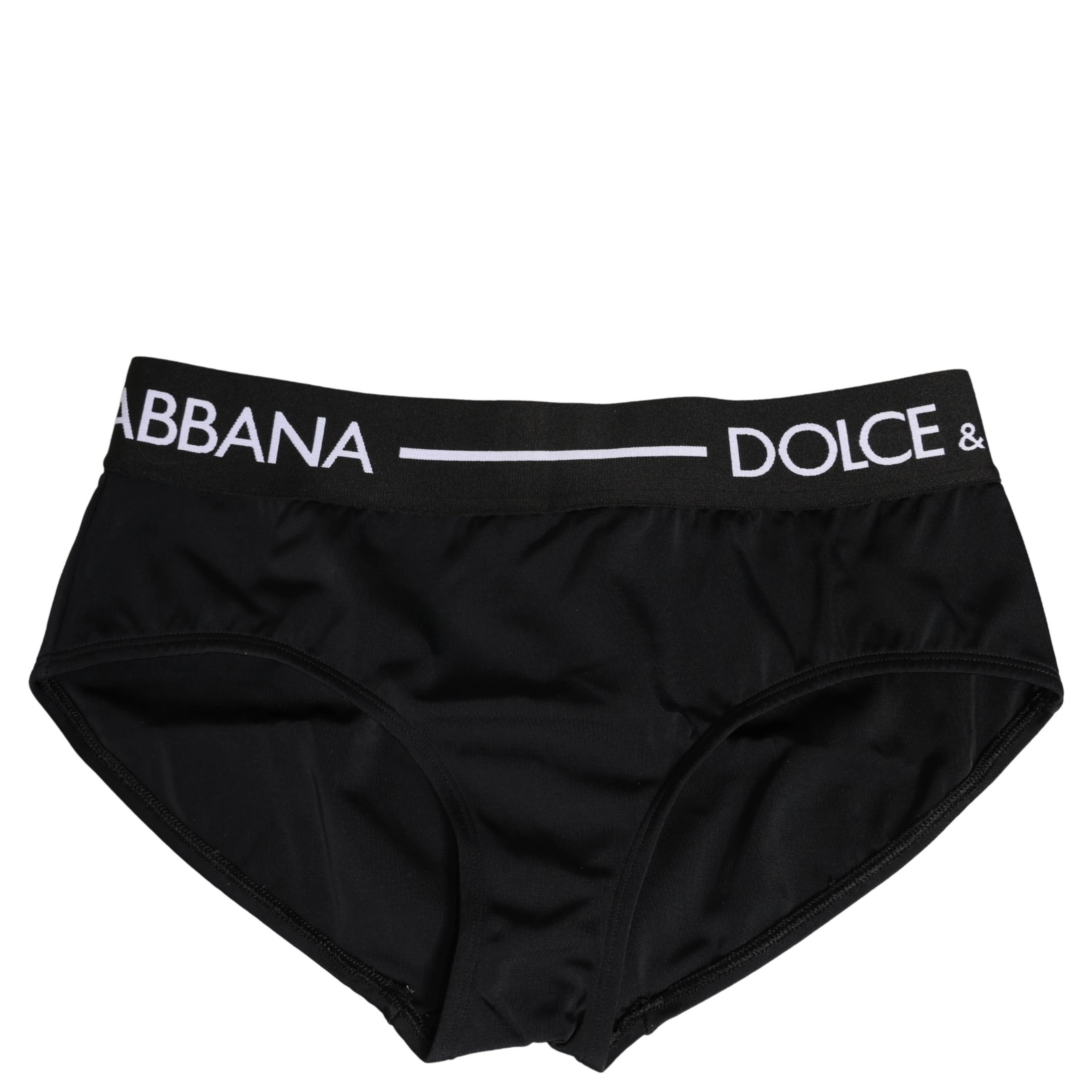 Black Nylon Stretch Coulotte Panty Underwear