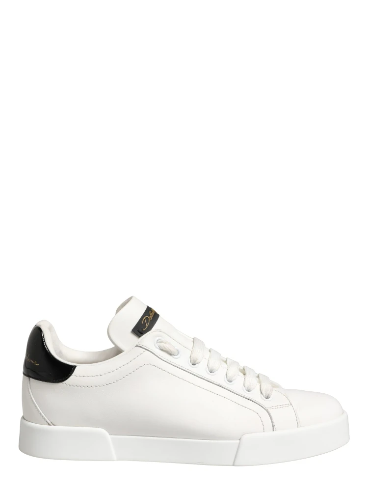 White Black Portofino Leather Sneakers Shoes alternative