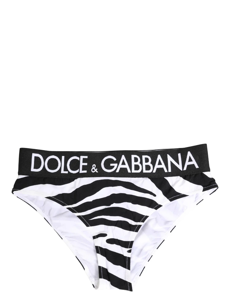 Black White Zebra Print Brief Panty Underwear alternative