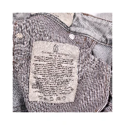 Blue Cotton Straight-Leg Jeans