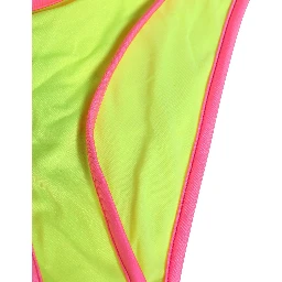 Yellow Pink Nylon Bottom Beachwear Bikini Underwear