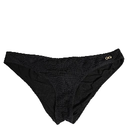 Black Nylon DG Logo Plaque Regular Brief Underwear