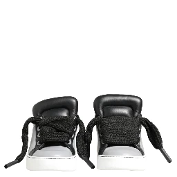 Gray Leather Low Top Lace Up Sneakers Shoes