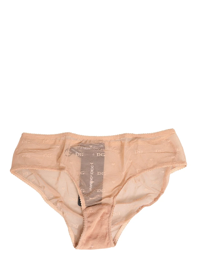 Beige Lace Cheekini Lingerie Panty Brief Underwear