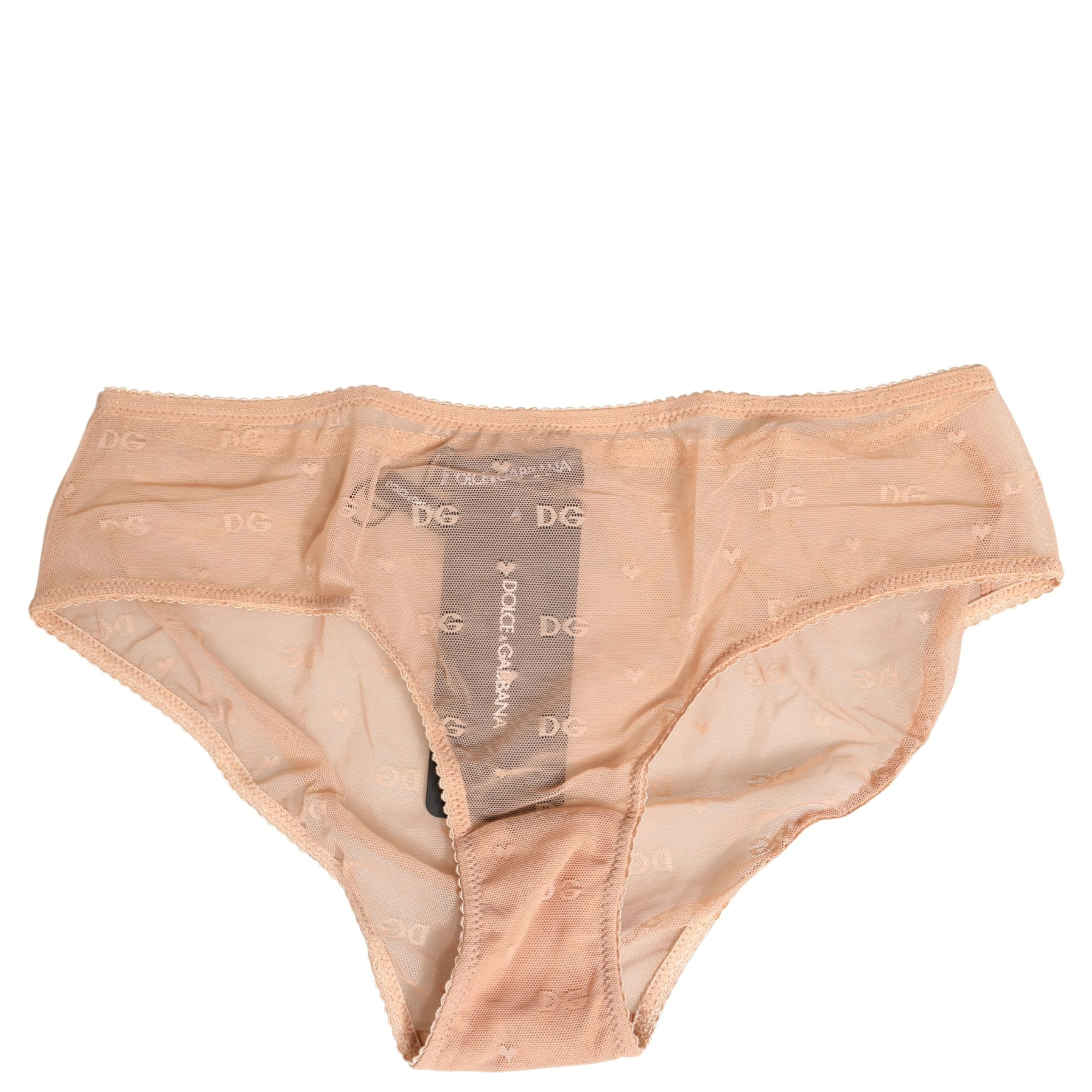 Beige Lace Cheekini Lingerie Panty Brief Underwear