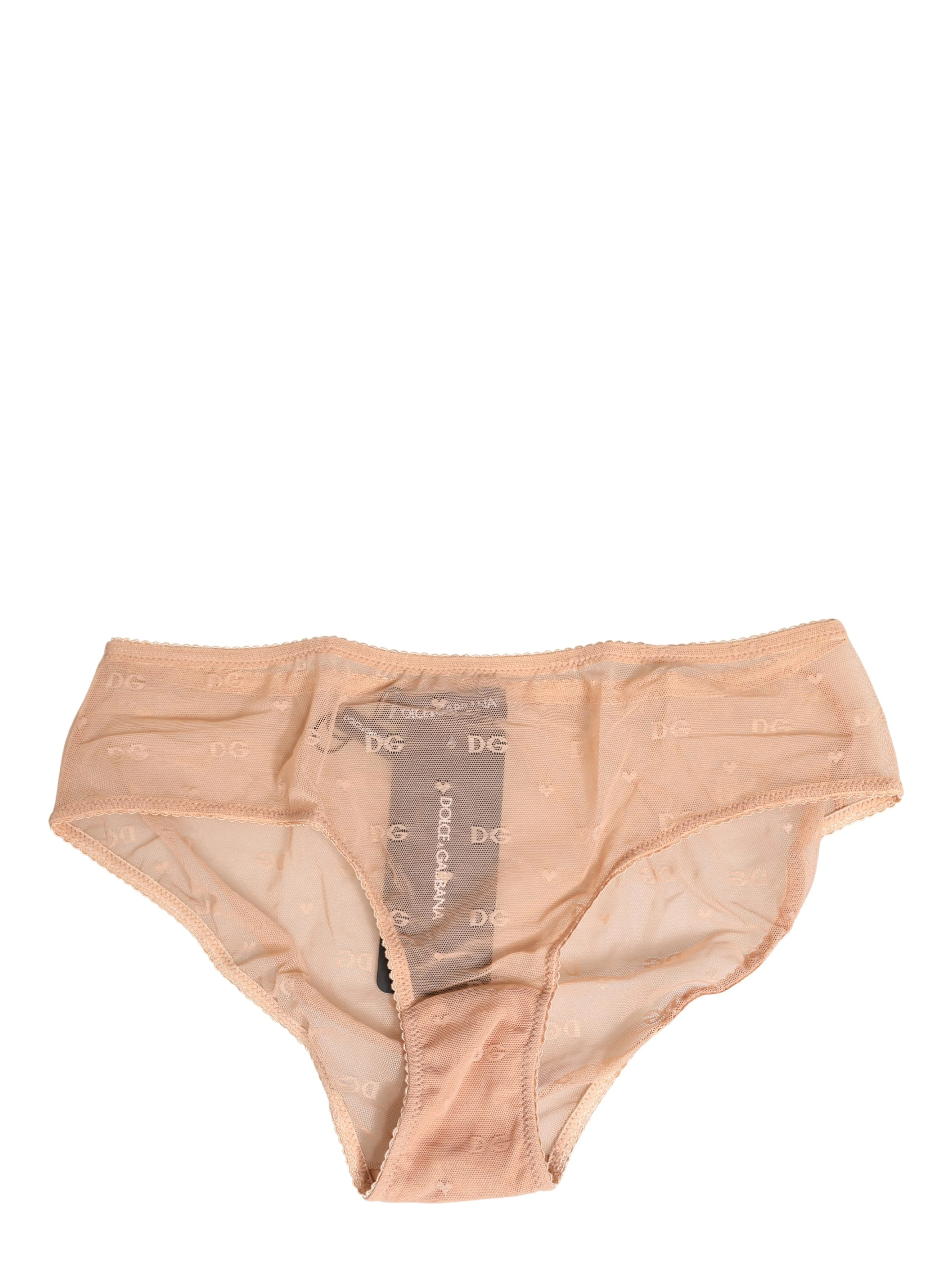 Beige Lace Cheekini Lingerie Panty Brief Underwear