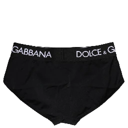 Black Nylon Stretch Coulotte Panty Underwear