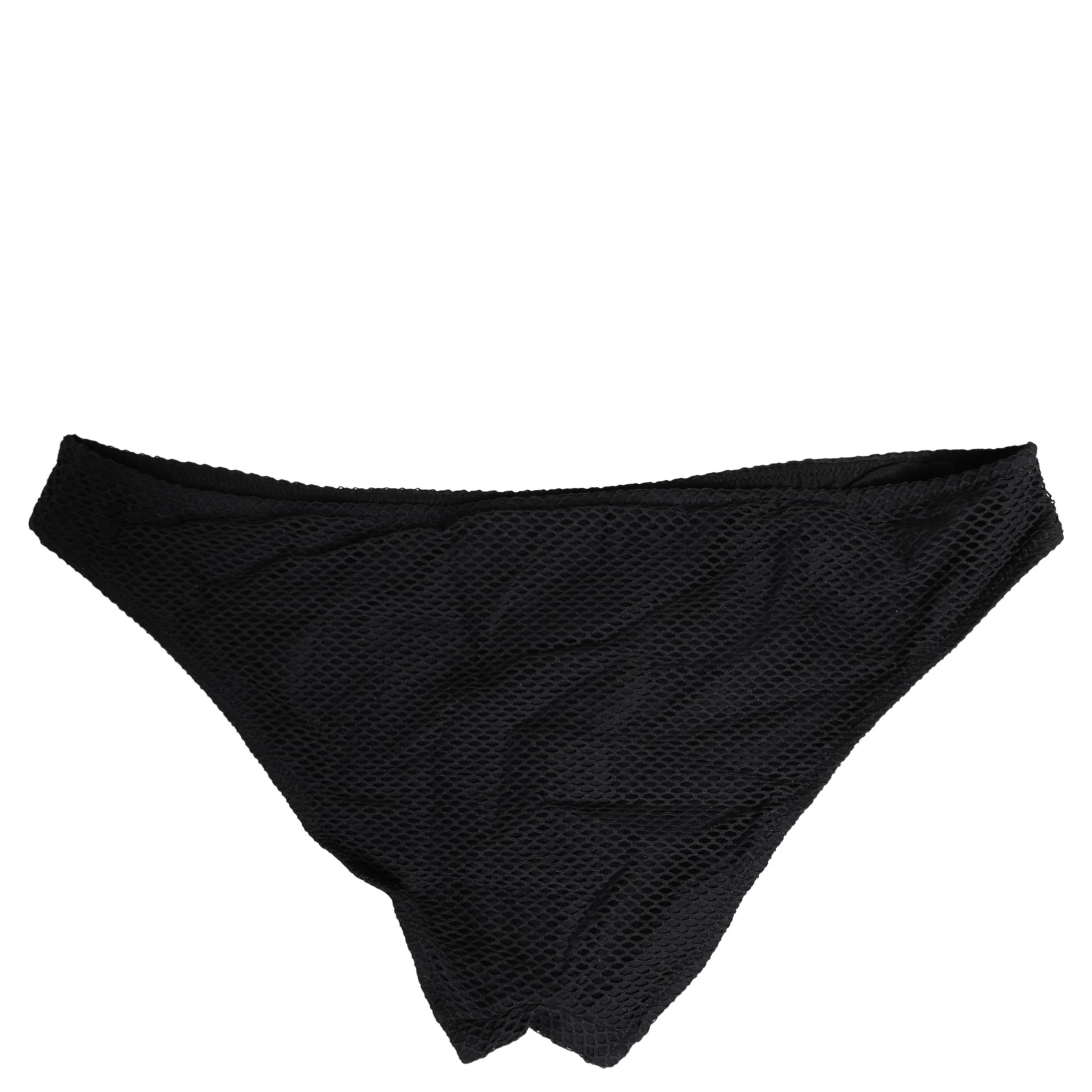 Black Nylon DG Logo Plaque Regular Brief Underwear