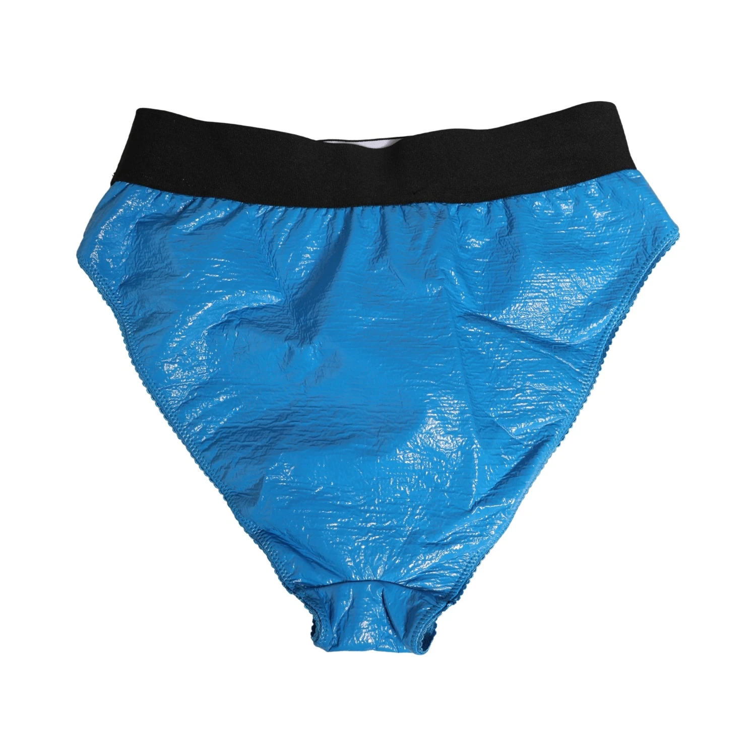 Blue Logo Waistband High Waist Brief Underwear