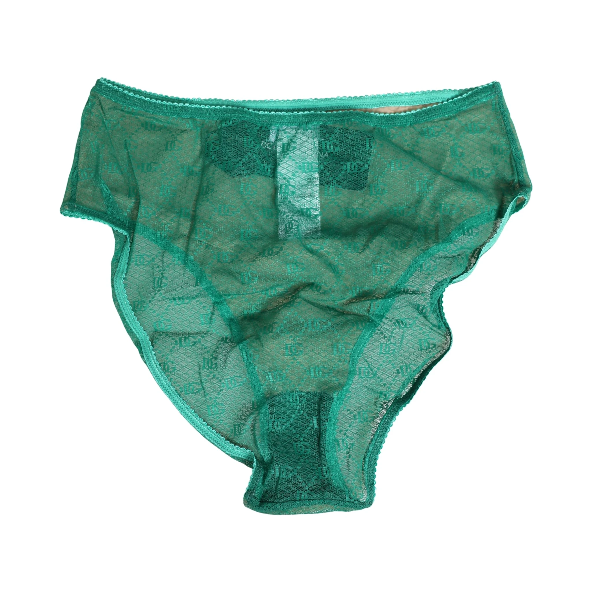 Green Lace Nylon DG Lingerie Panty Brief Underwear