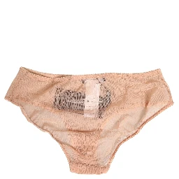 Beige Lace Cheekini Lingerie Panty Brief Underwear