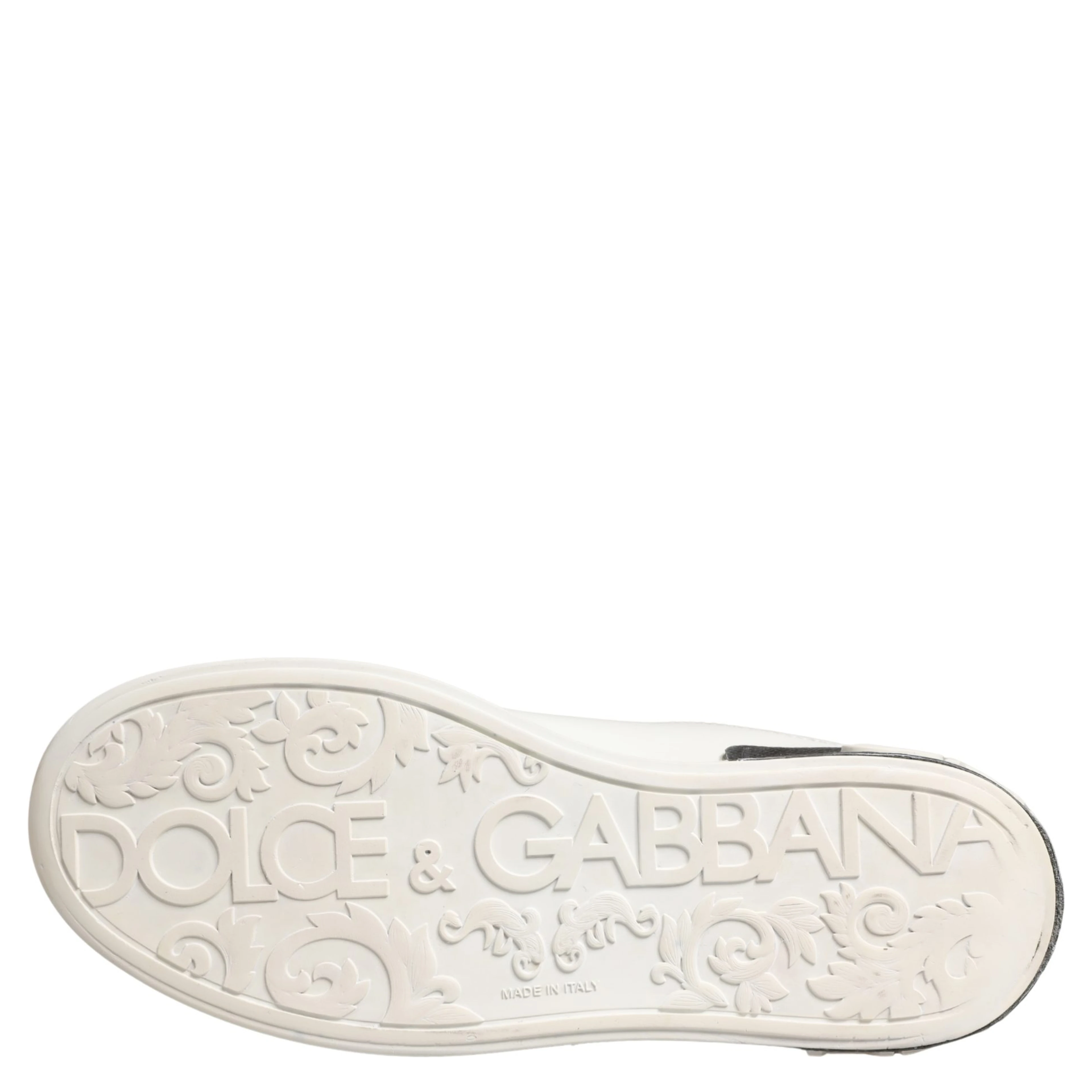 White Black Portofino Leather Sneakers Shoes