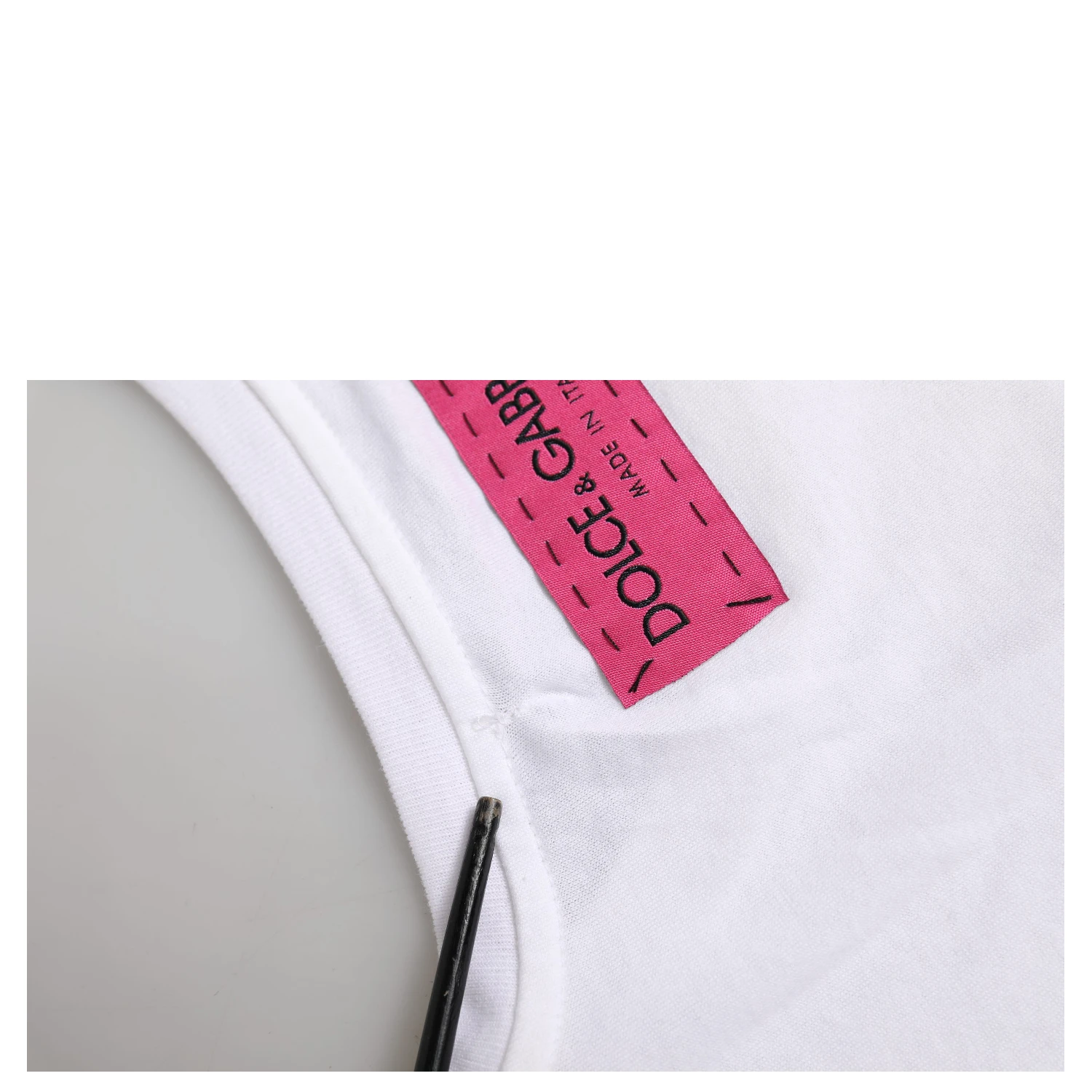 White D&G Is Flowers Embellished T-shirt