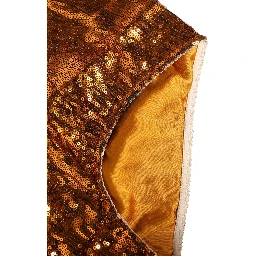 Orange Sequin Nylon High Waist Girdle Underwear