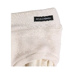Off White Logo Silk Men Briefs Underwear
