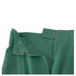 Mint Green Viscose Pencil Cut Midi Skirt