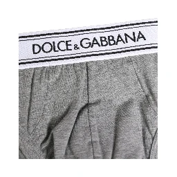 Gray Logo Waistband Men Midi Brief Underwear