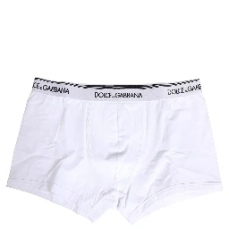 White Logo Waistband Cotton Boxer Underwear