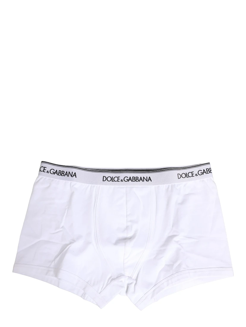 White Logo Waistband Cotton Boxer Underwear