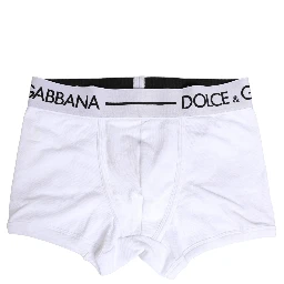 White Logo Waistband Regular Boxer Underwear