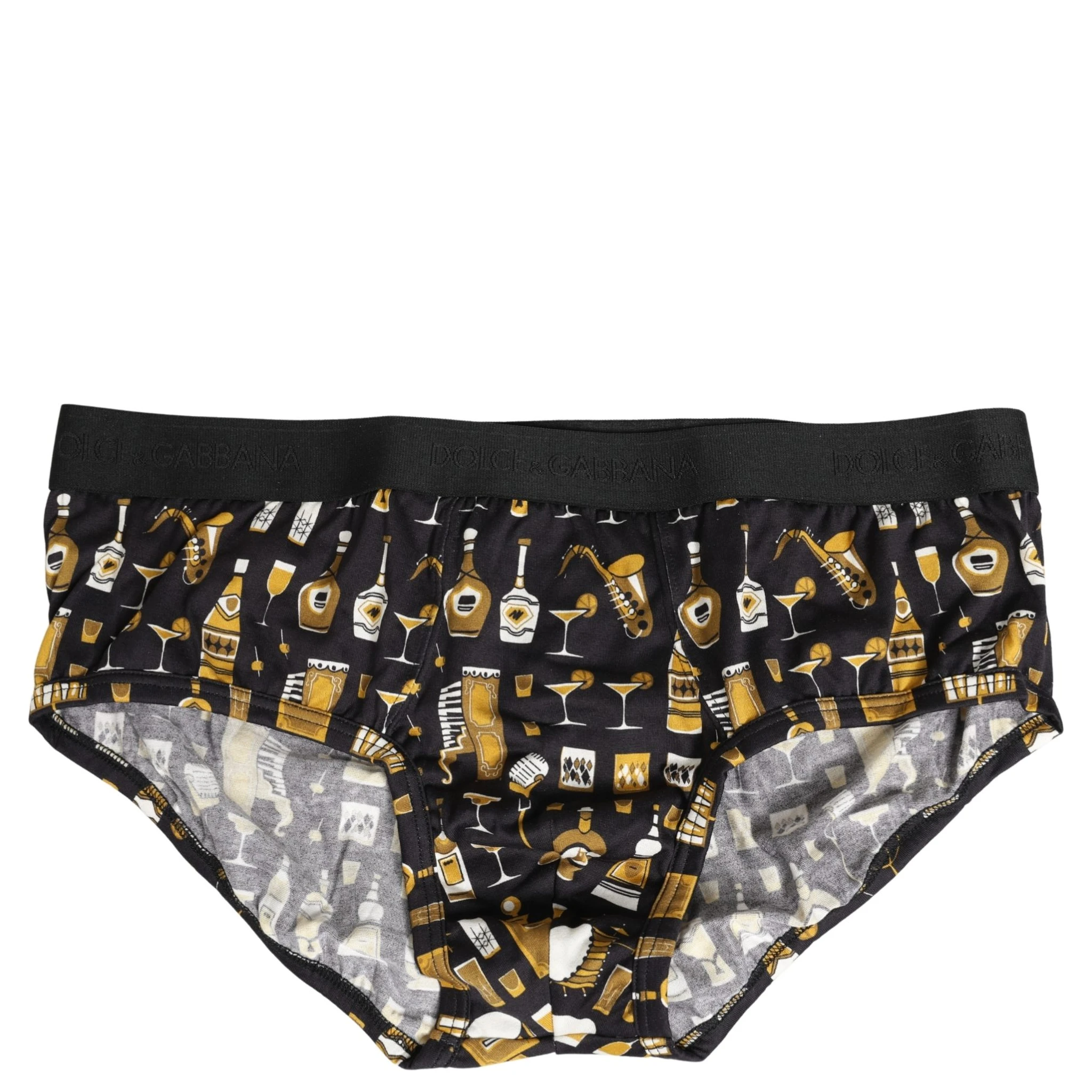 Black Jazz Cocktail Men Brando Brief Underwear