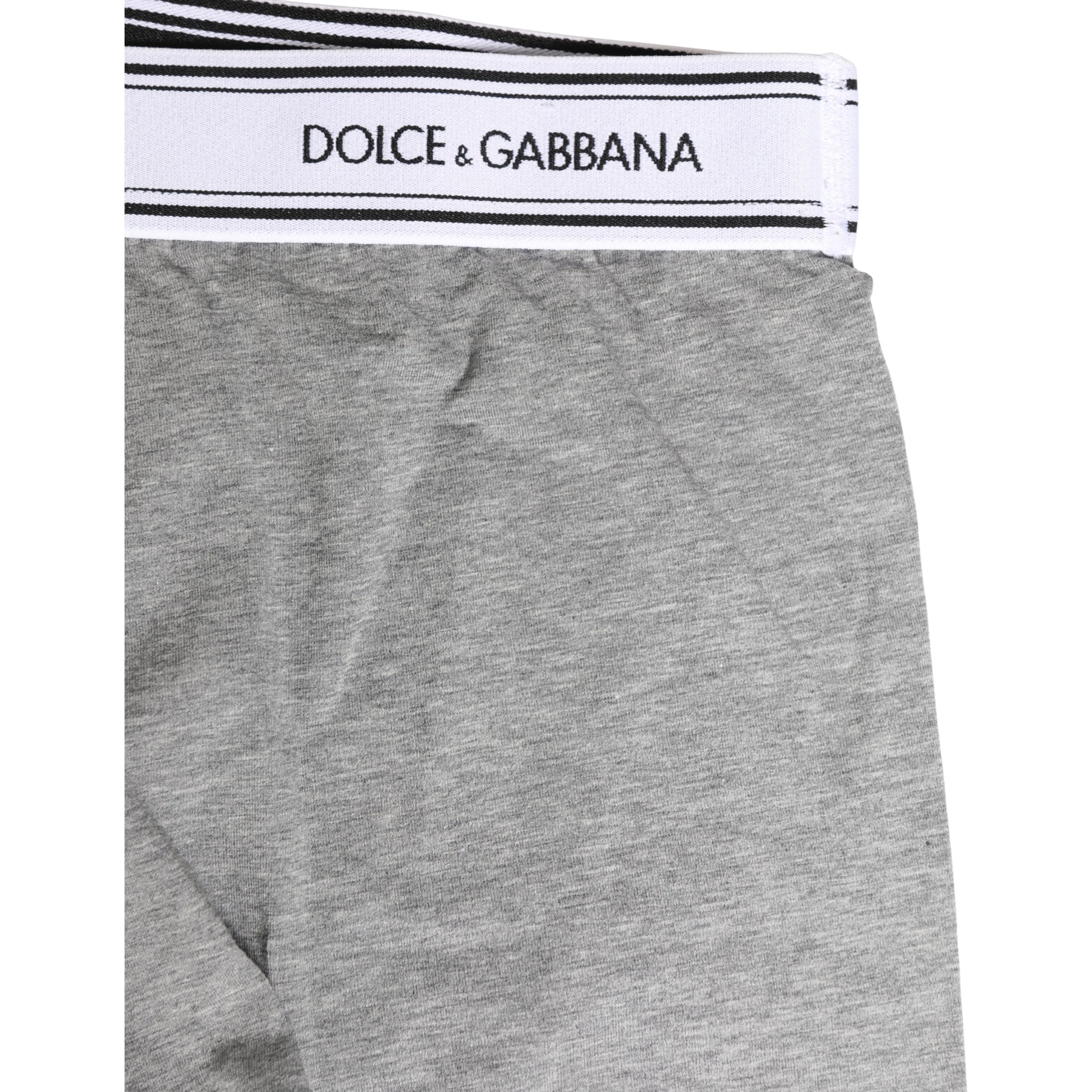 Gray Logo Waistband Cotton Men Boxer Underwear