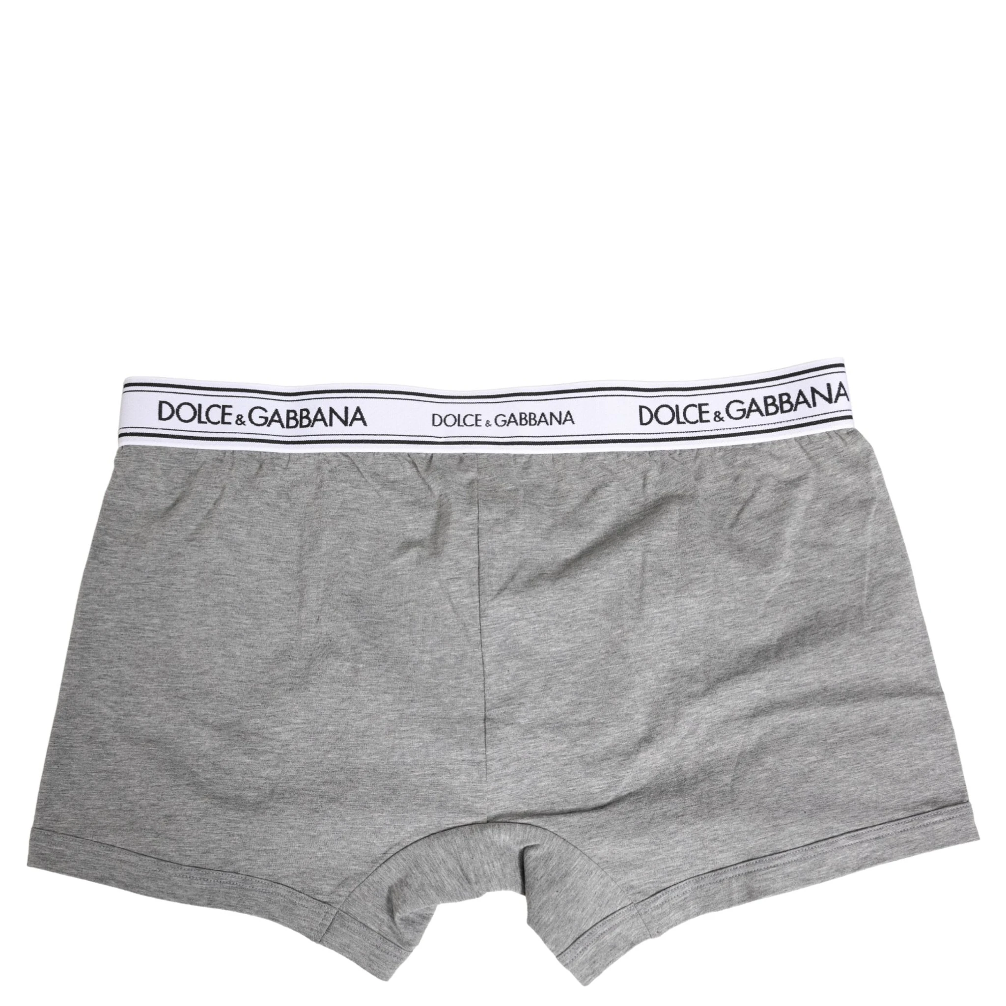 Gray Logo Waistband Cotton Men Boxer Underwear