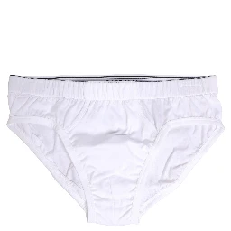White Cotton Regular Men Midi Brief Underwear
