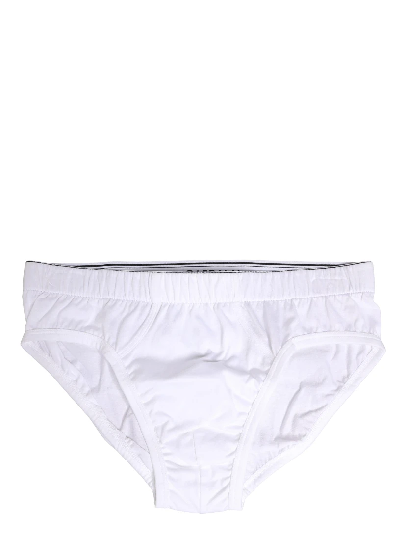 White Cotton Regular Men Midi Brief Underwear