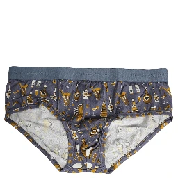 Gray Jazz Cocktail Men Brando Brief Underwear