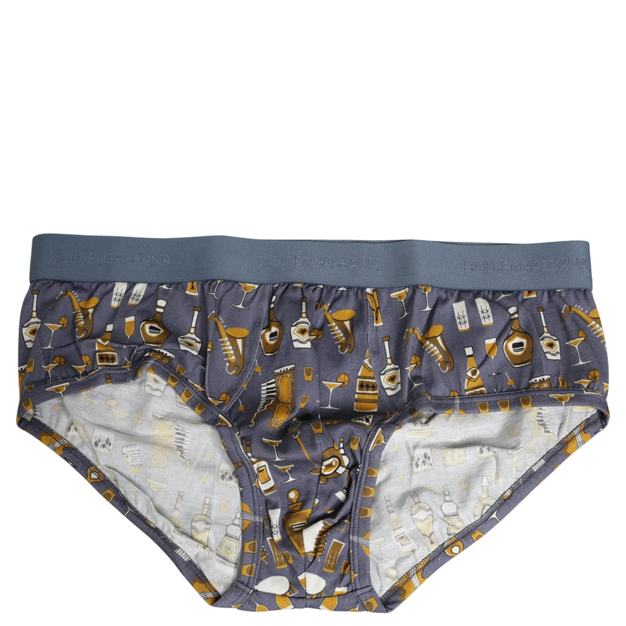 Gray Jazz Cocktail Men Brando Brief Underwear