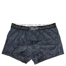 Dark Blue Logo Cotton Regular Boxer Underwear