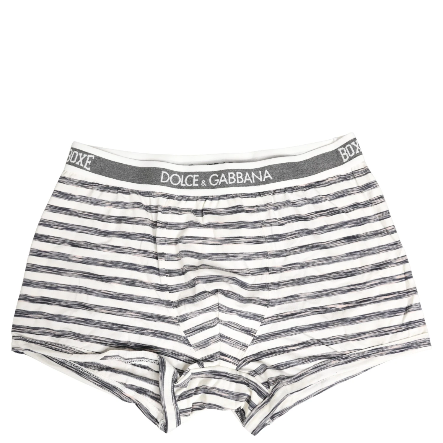 Gray White Stripes Men Regular Boxer Underwear