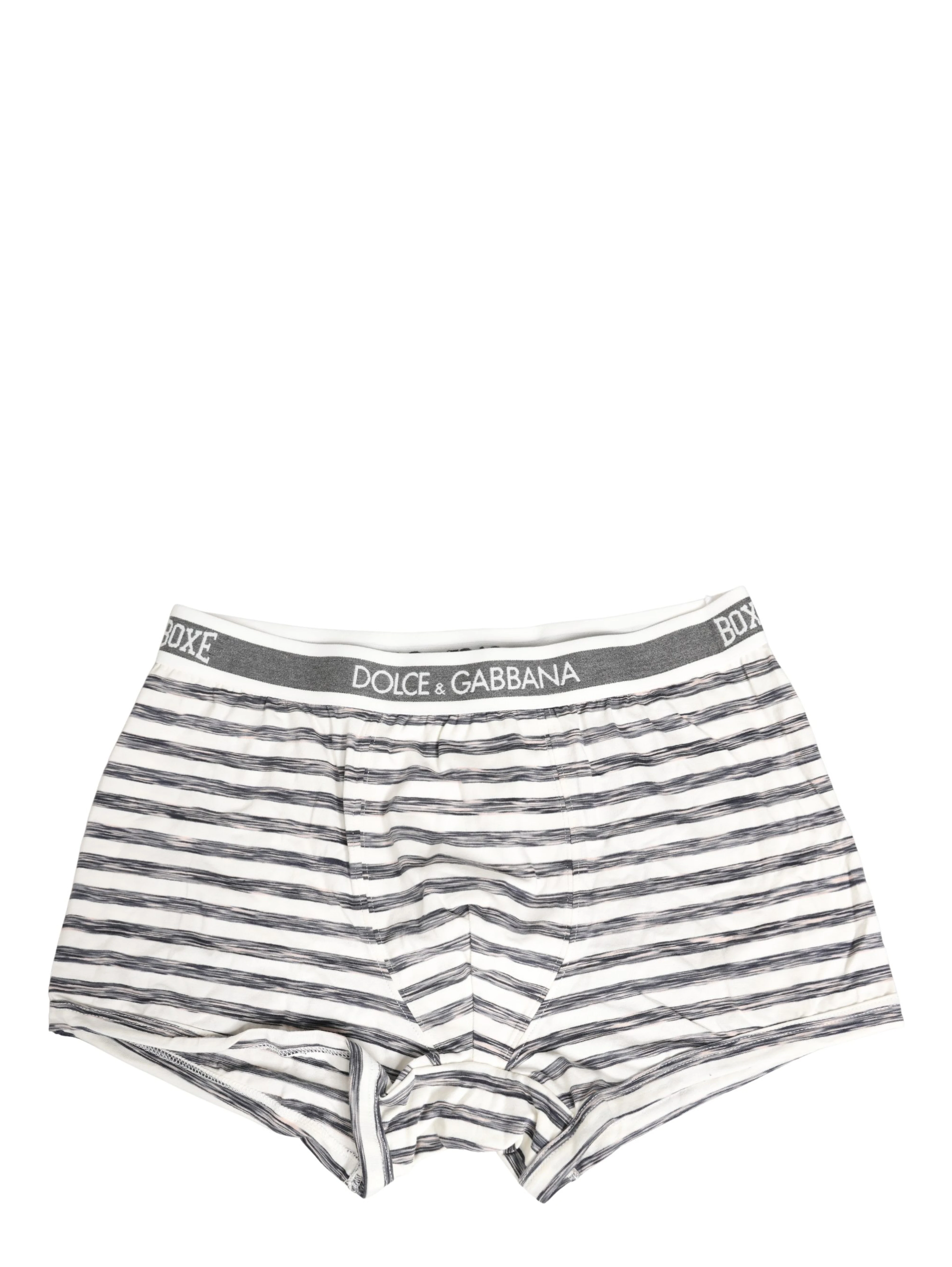 Gray White Stripes Men Regular Boxer Underwear