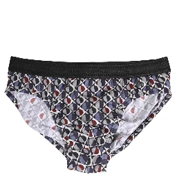 Multicolor Patterned Men Midi Brief Underwear