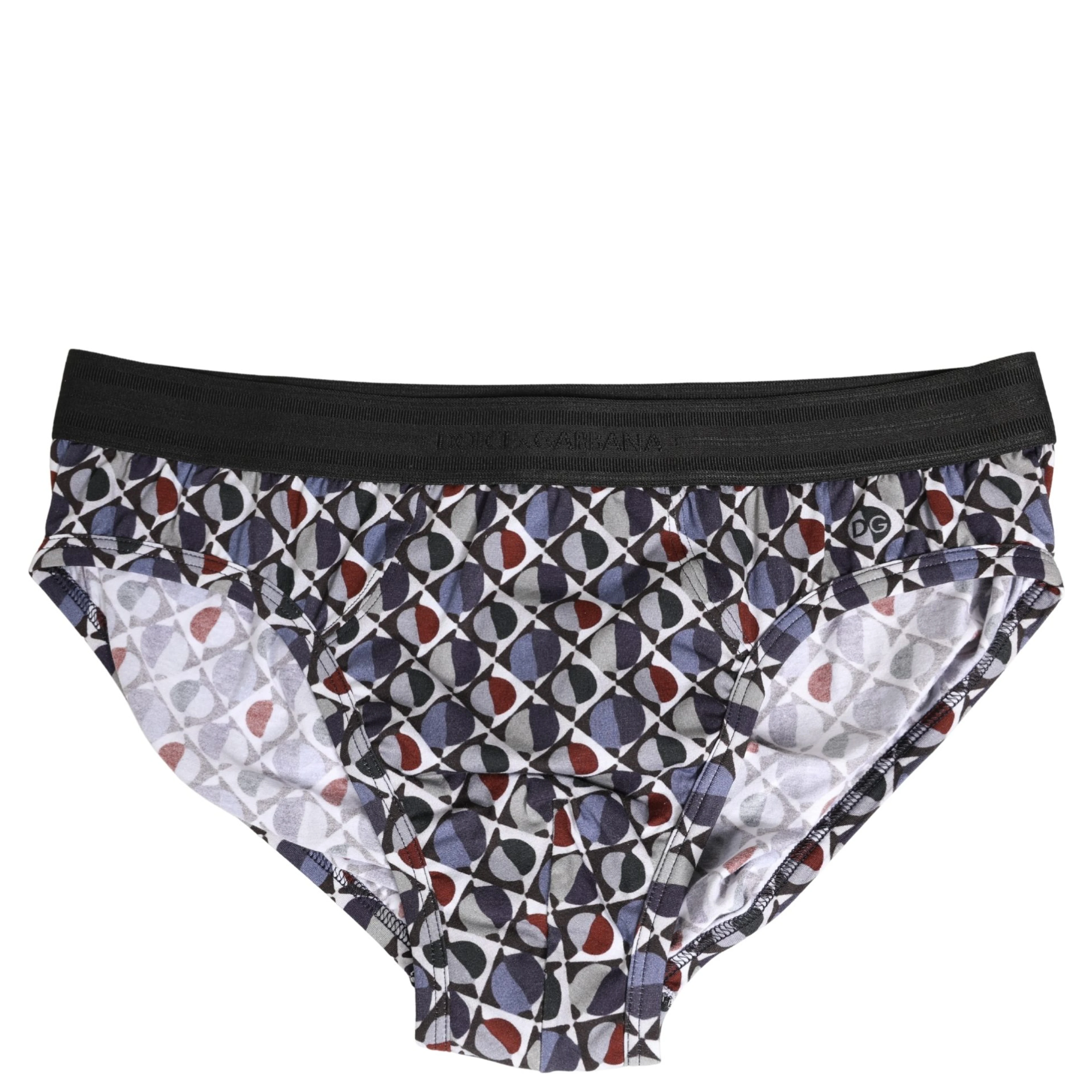 Multicolor Patterned Men Midi Brief Underwear